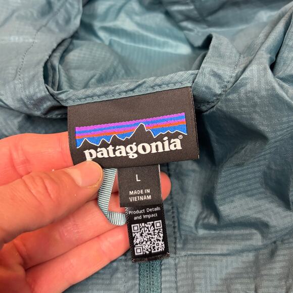 Patagonia Houdini Windbreaker Jacket Women's Large Granola Running Outdoor - Picture 4 of 9